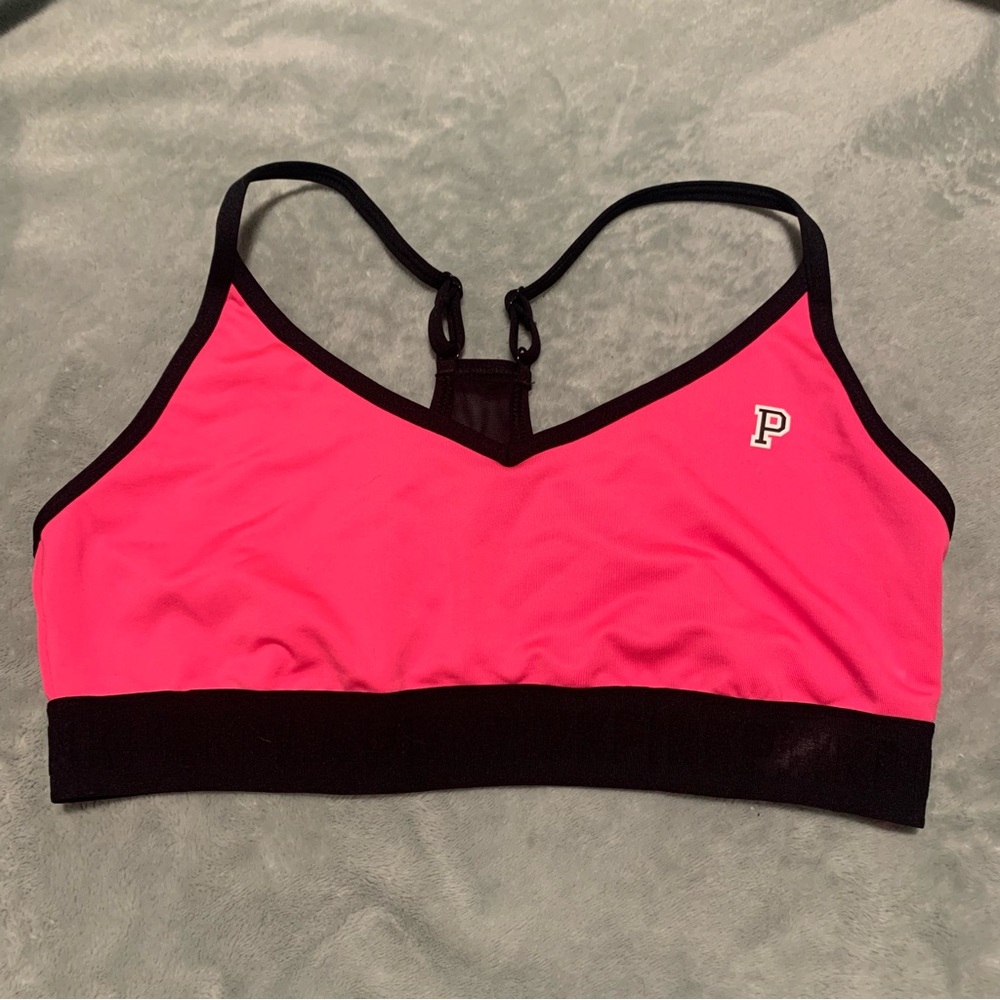 PINK size large lightly lined sports bra